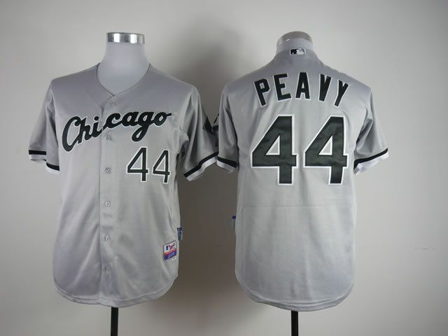 Men Chicago White Sox #44 Peavy Grey MLB Jerseys